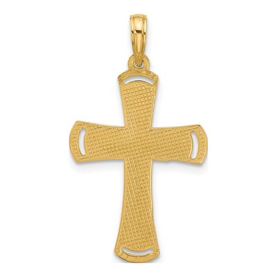 14K Yellow Gold Fancy Cross Pendant – view 4