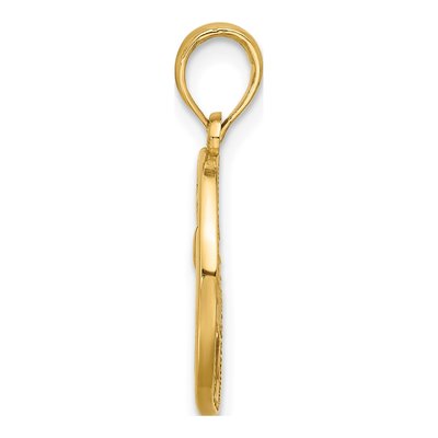 14K Yellow Gold Pisces Zodiac Pendant – view 2