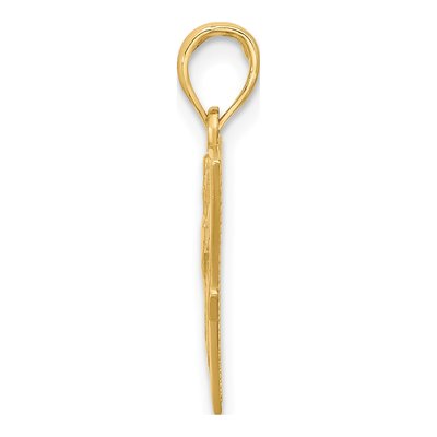 14K Yellow Gold Caduceus Pendant – view 2