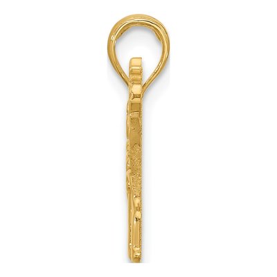 14K Yellow Gold Elephant Pendant – view 2
