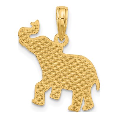 14K Yellow Gold Elephant Pendant – view 4
