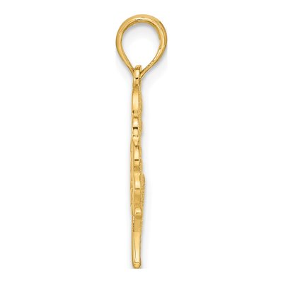 14K Yellow Gold Butterfly Pendant – view 3