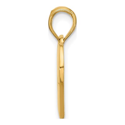 14K Yellow Gold EKG Heartbeat Pendant – view 2