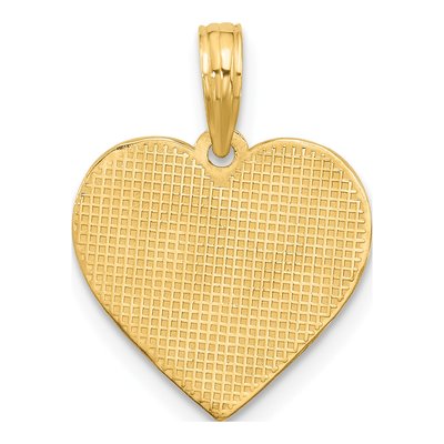 14K Yellow Gold EKG Heartbeat Pendant – view 4