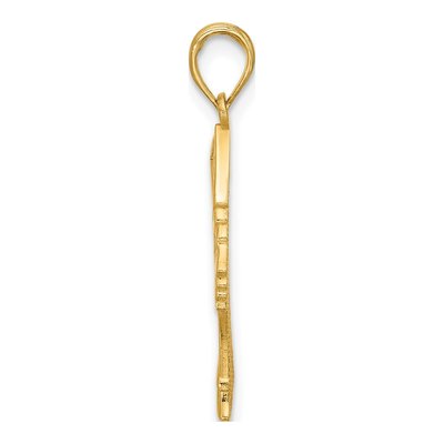 14K Yellow Gold Nefertiti Profile Pendant – view 2
