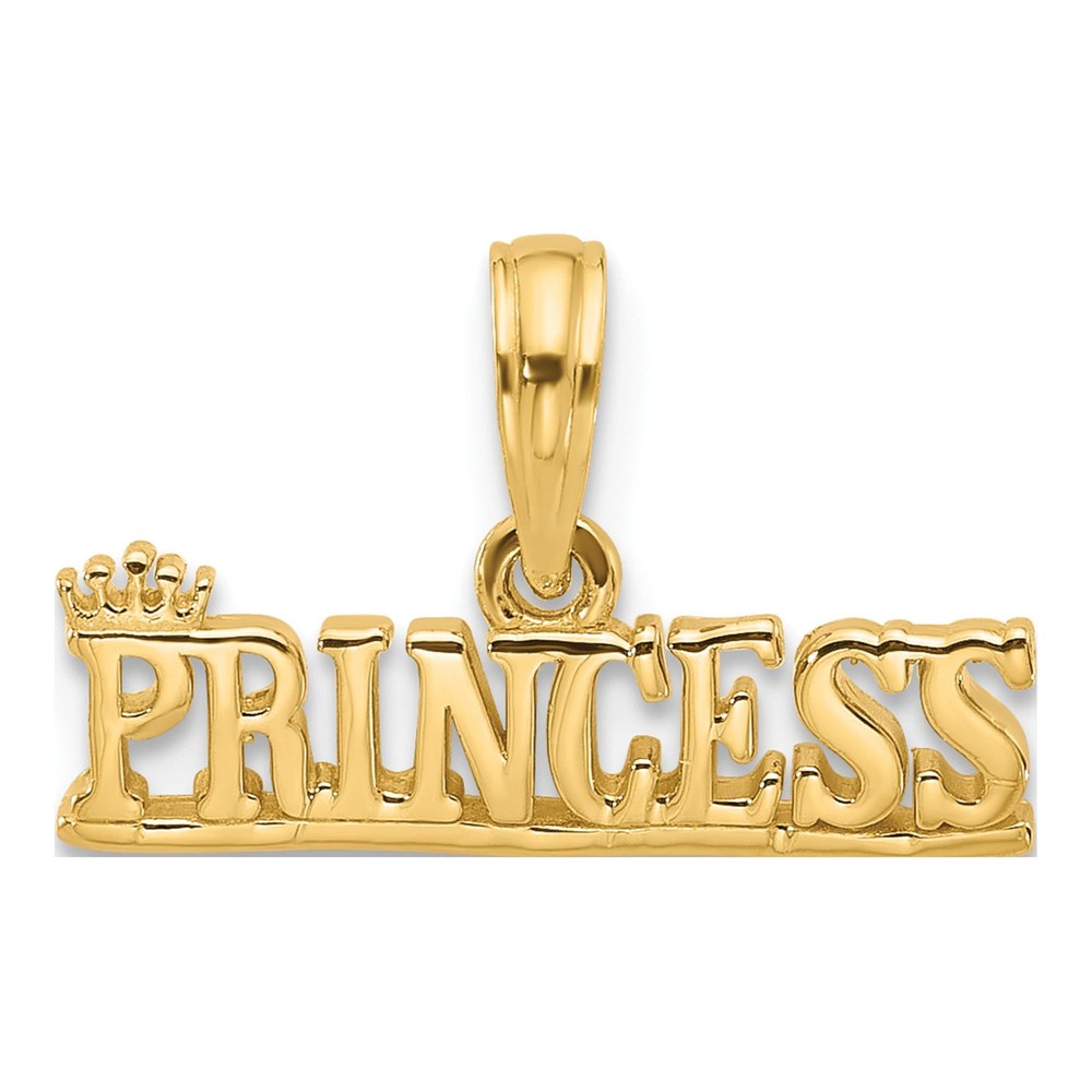 14K Yellow Gold Princess Charm