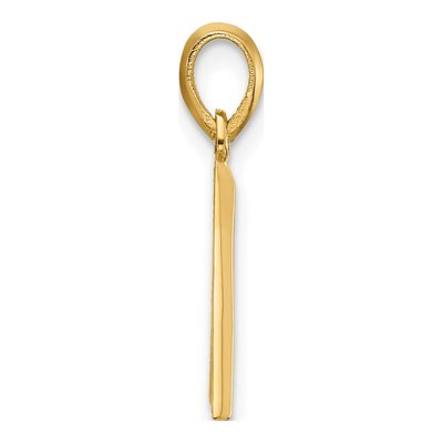14K Yellow Gold Fancy Letter A Pendant – view 2