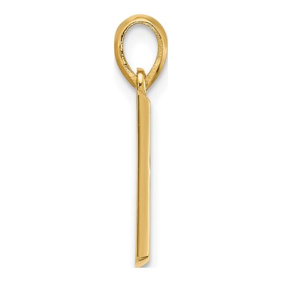 14K Yellow Gold Fancy Letter B Pendant – view 2