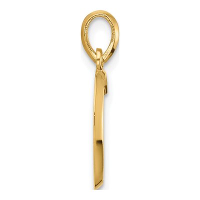 14K Yellow Gold Letter C Pendant – view 2