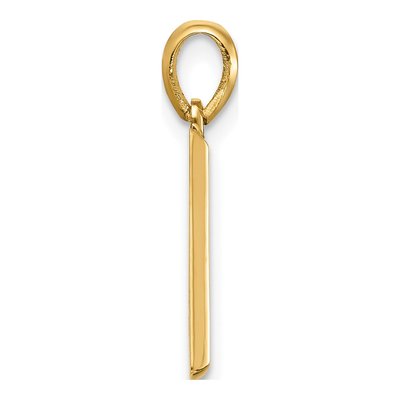 14K Yellow Gold Fancy Letter D Pendant – view 2