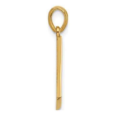 14K Yellow Gold Fancy Letter L Pendant – view 2