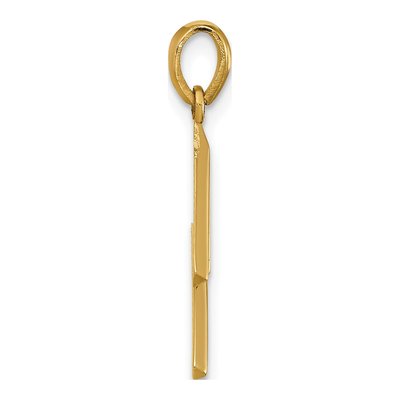 14K Yellow Gold Letter M Pendant – view 2