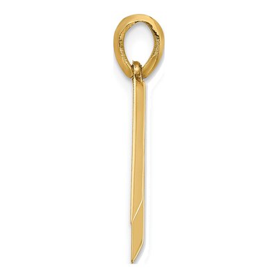 14K Yellow Gold Letter W Pendant – view 2