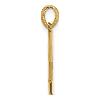 14K Yellow Gold Letter X Pendant – view 2