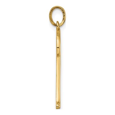 14K Yellow Gold Fancy Letter A Pendant – view 2