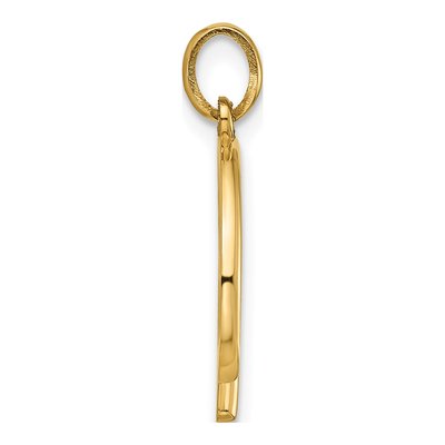 14K Yellow Gold Fancy Letter B Pendant – view 2