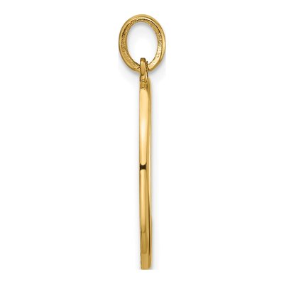 14K Yellow Gold Fancy Letter C Pendant – view 2