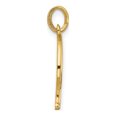 14K Yellow Gold Fancy Letter F Pendant – view 2