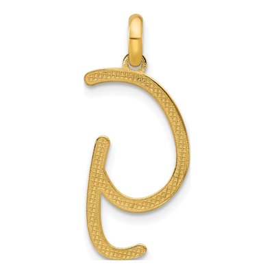 14K Yellow Gold Fancy Letter G Pendant – view 3
