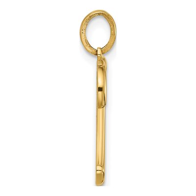 14K Yellow Gold Fancy Letter H Pendant – view 2