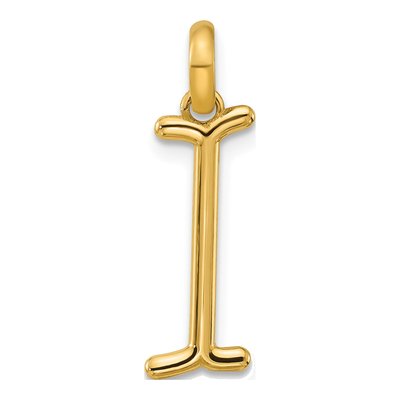 14K Yellow Gold Fancy Letter I Pendant
