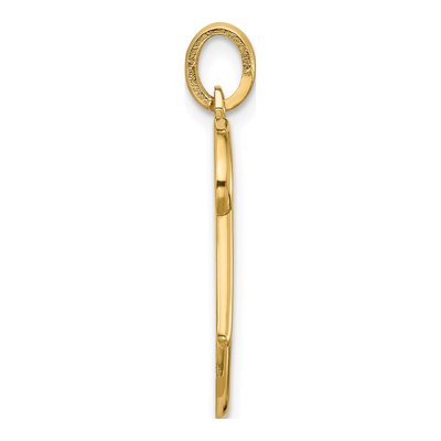14K Yellow Gold Fancy Letter K Pendant – view 2