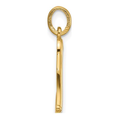 14K Yellow Gold Fancy Letter L Pendant – view 2