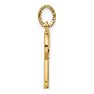 14K Yellow Gold Fancy Letter M Pendant – view 2