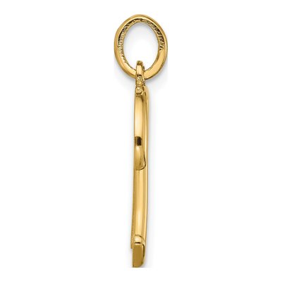 14K Yellow Gold Fancy Letter N Pendant – view 2