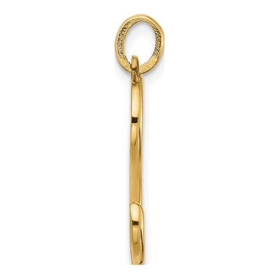14K Yellow Gold Fancy Letter S Pendant – view 2