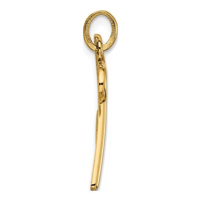 14K Yellow Gold Fancy Letter Z Pendant – view 2