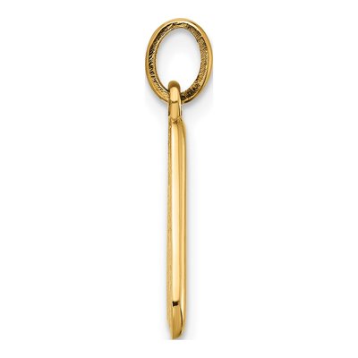14K Yellow Gold Fancy Letter A Pendant – view 2