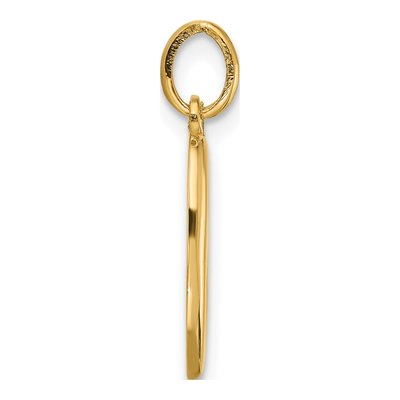 14K Yellow Gold Fancy Letter B Pendant – view 2