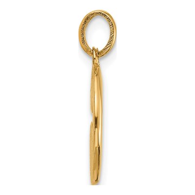 14K Yellow Gold Fancy Letter C Pendant – view 2