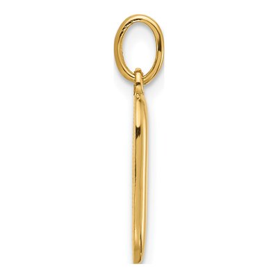 14K Yellow Gold Fancy Letter D Pendant – view 2
