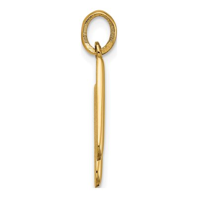 14K Yellow Gold Fancy Letter H Pendant – view 2
