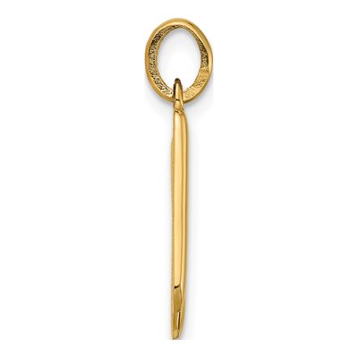 14K Yellow Gold Fancy Letter K Pendant – view 2