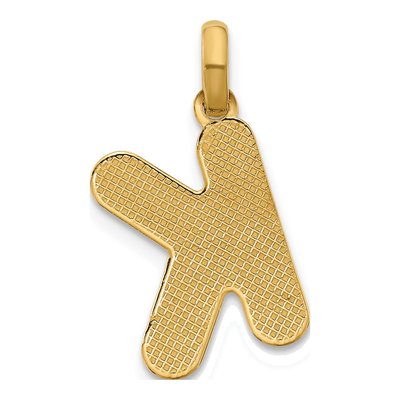 14K Yellow Gold Fancy Letter K Pendant – view 3