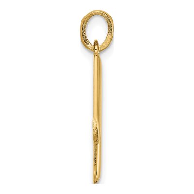 14K Yellow Gold Fancy Letter M Pendant – view 2
