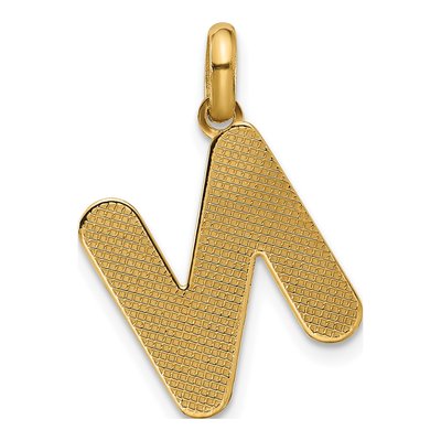 14K Yellow Gold Fancy Letter N Pendant – view 3