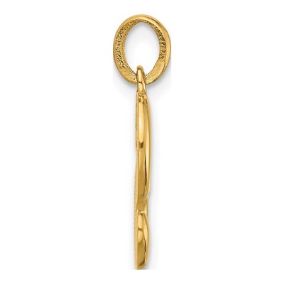 14K Yellow Gold Fancy Letter S Pendant – view 2