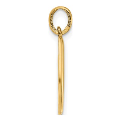 14K Yellow Gold Fancy Letter U Pendant – view 2