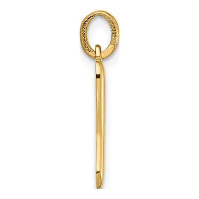 14K Yellow Gold Fancy Letter Y Pendant – view 2