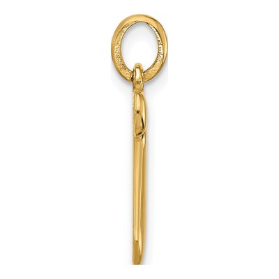 14K Yellow Gold Fancy Letter Z Pendant – view 2