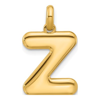 14K Yellow Gold Fancy Letter Z Pendant