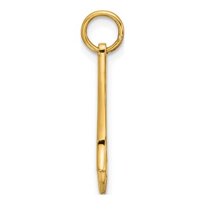 14K Yellow Gold Wrench Pendant – view 2
