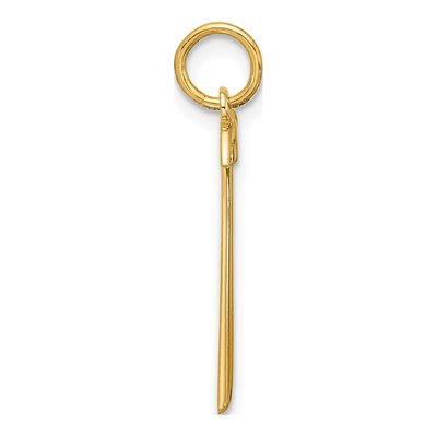 14K Yellow Gold Fancy Hammer Pendant – view 2