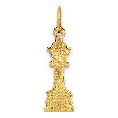 14K Yellow Gold Chess Queen Pendant – view 3