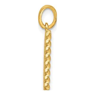 14K Yellow Gold Letter D Pendant – view 2