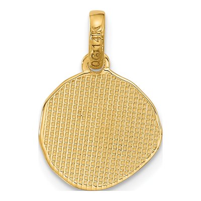 14K Yellow Gold Fancy Cookie Pendant – view 3